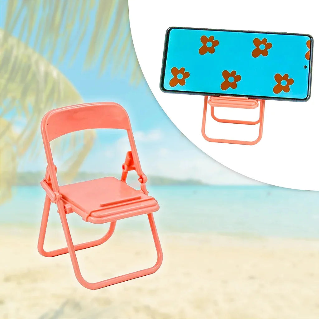 Mobile Phone Holder Format Portable Folding Creative Table Chair